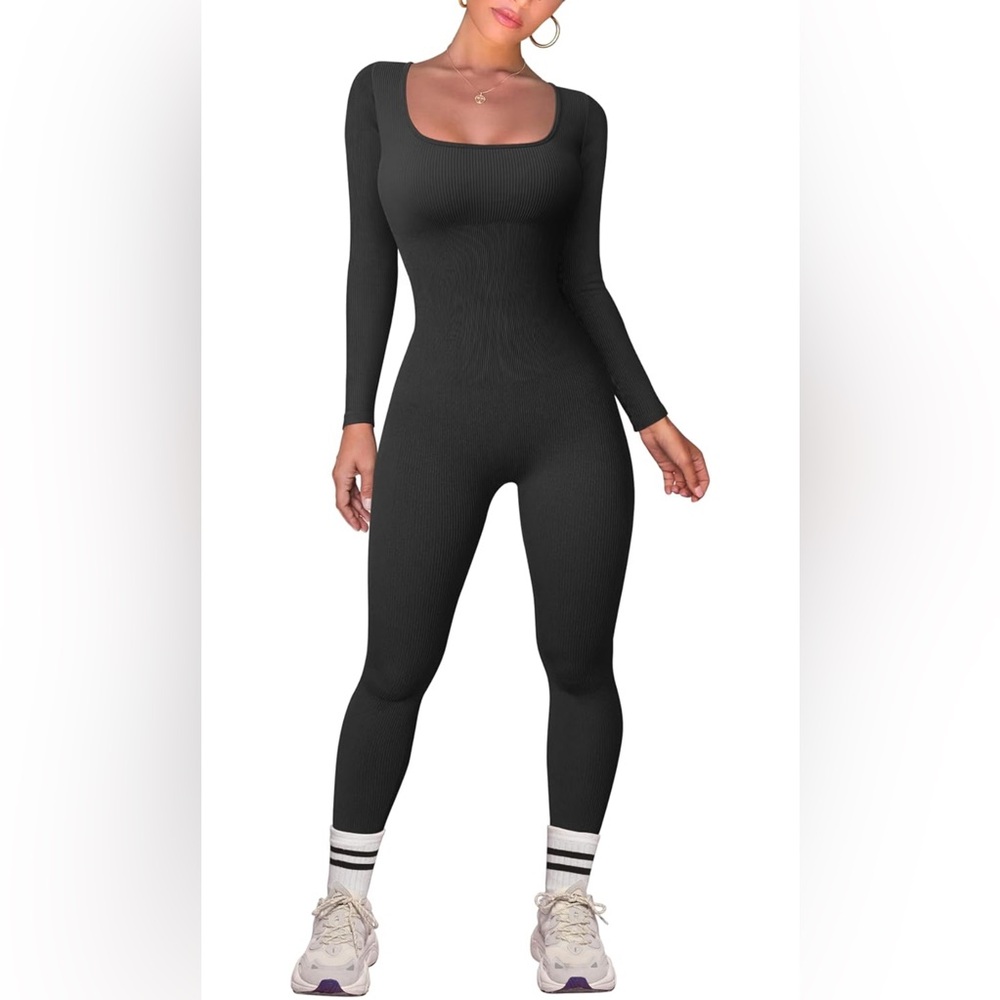 TOB Yoga Jumpsuit - Ribbed with Thumbholes‎ Sport Jumpsuit